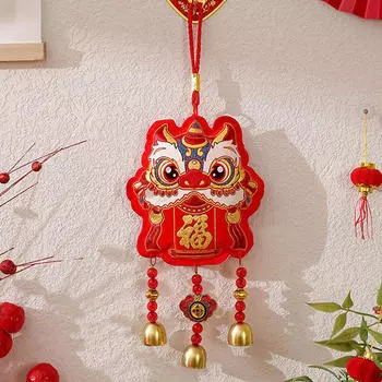 Весенний фестиваль, подвесное украшение, колокольчик ветра, длина персонажа Фу, 36 см, традиционный фэн-шуй для дивана