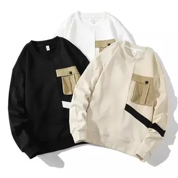 Весенний и осенний мужской свитер, новая модная брендовая одежда с нижней рубашкой и верхом M