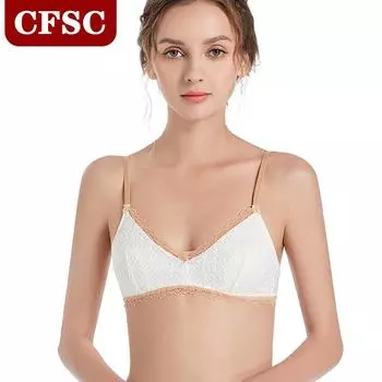 Весенний маленький свежий бюстгальтер с кружевным кружевом, нижнее белье без стального кольца, удобное дышащее нижнее белье, новинка на тонких бретелях S