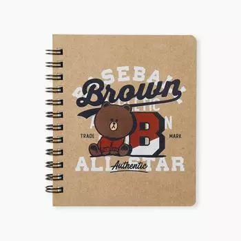 Весенний мини-блокнот Line Friends Brown University