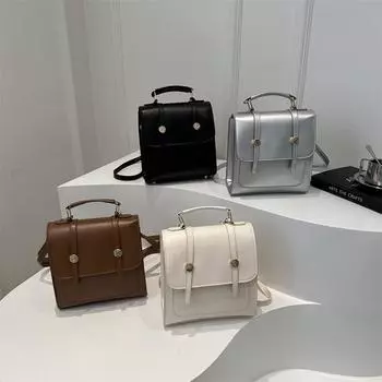 Весенний нишевый трендовый рюкзак для женщин, модный повседневный маленький рюкзак для отдыха и путешествий коричневый