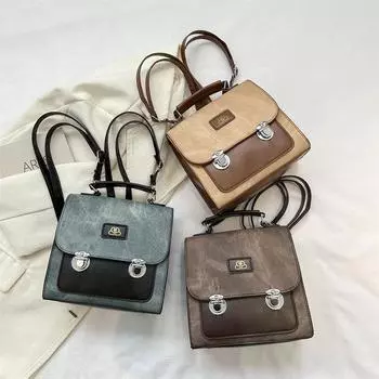 Весенний новый трендовый модный школьный рюкзак для школьников, дорожный рюкзак, ретро-рюкзак для женщин