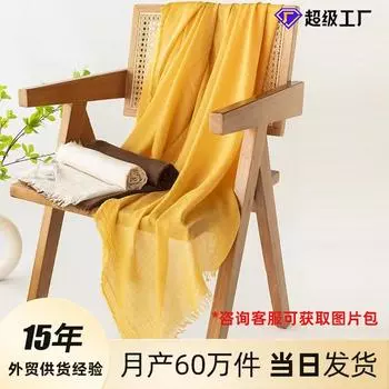 Весенний однотонный шелковый полосатый шелковый шарф женский шарф для поездок на работу солнцезащитный марлевый платок 100*180cm