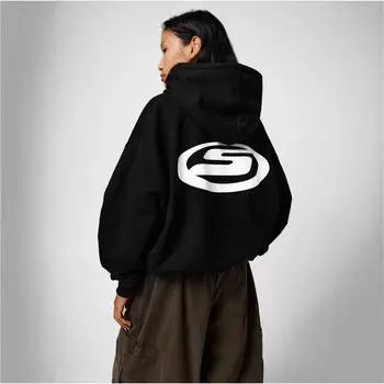 Весенний повседневный свитшот с капюшоном и надписью для мужчин и женщин, парный стиль L