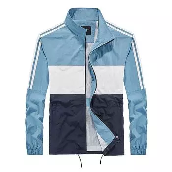 Весенний серый тренд, цветная сумка-молния, лацкан с застежкой-молнией, свободная повседневная тонкая молодежная куртка M