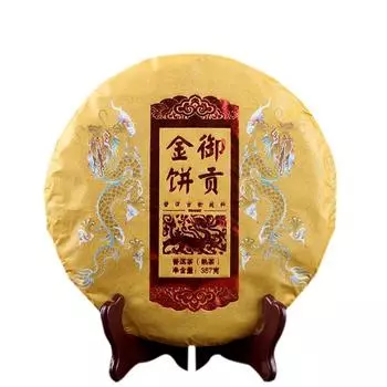 Весенний спелый чай Пуэр 2021 года Юньнань Мэнхай Чай Пуэр с древним деревом 357 357g