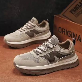 Весенний тренд 2025 года, мужская повседневная спортивная обувь, модная повседневная мужская обувь с низким верхом, новая обувь на платформе Forrest Gump 39