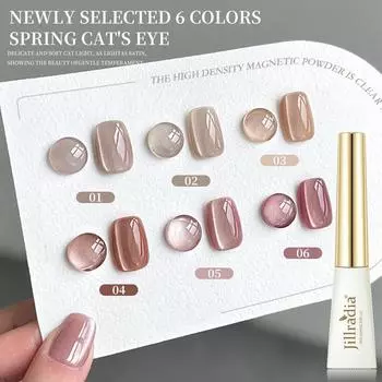 Весенний возврат Flash Cat Eye Glue Flash Reflective Популярный цветной отбеливающий небольшой набор для маникюрного салона