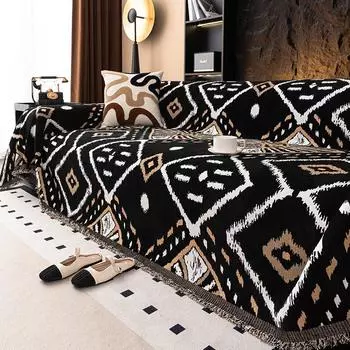 Весенний всесезонный чехол для дивана из шенилла для кемпинга и пикника Bohemia Funda Sofa Covers Коврики Пледы 180x130