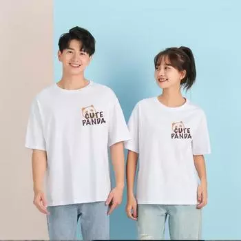 Весенняя футболка мужская женская модная толстовка с капюшоном и принтом медведя свободная круглая горловина хлопковые футболки с короткими рукавами унисекс S чёрный