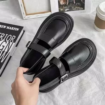 Весенняя и летняя обувь больших размеров Сезонная обувь на платформе Небольшая повседневная обувь Женская обувь 35 чёрный