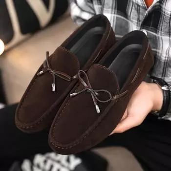 Весенняя и летняя повседневная обувь модная обувь мужская обувь Doudou мужская ленивая обувь overfitting трендовая мужская обувь с одной педалью тканевая обувь 39