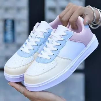 Весенняя и летняя женская обувь Студенческая обувь Женская повседневная обувь Tide Обувь больших размеров Детская белая обувь 35 белый