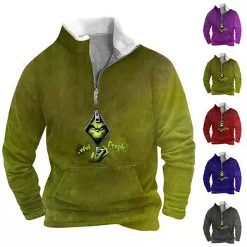 Весенняя и мужская толстовка с воротником-стойкой — это повседневные свитера для активного отдыха, топы L чёрный