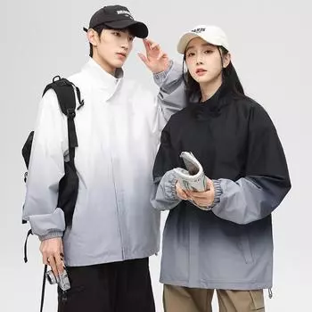 Весенняя и осенняя куртка, комбинезон, мужская куртка с длинным рукавом, куртка для авторемонта, заводская куртка для отдыха на открытом воздухе, комбинезон M чёрный