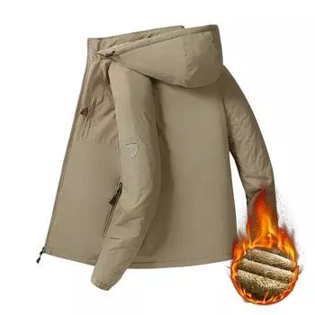 Весенняя и осенняя куртка мужская куртка средней длины утепленная рабочая одежда повседневная ветрозащитная куртка куртка с несколькими карманами верхняя часть M