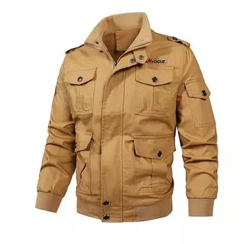 Весенняя и осенняя мужская куртка, облегающая молодежная куртка, повседневная, деловая, мужская, модная куртка M хаки