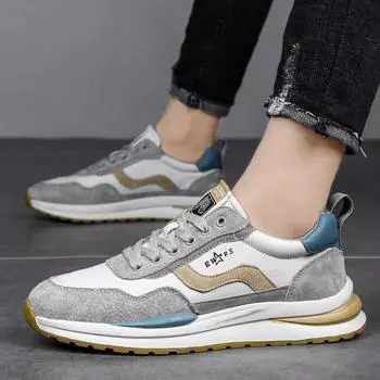 Весенняя и осенняя мужская обувь 2025 года, новая осенняя рабочая обувь для занятий спортом и отдыха, студенческая обувь Forrest Gump Running Men s Daddy Trendy Shoes 39