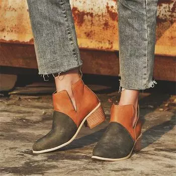 Весенняя и осенняя обувь Новые туфли больших размеров с острым каблуком средней высоты Повседневная обувь Женская обувь 35 чёрный