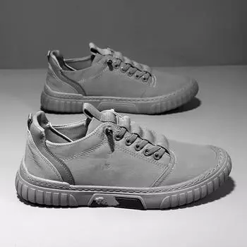 Весенняя и осенняя обувь, очень большие дышащие повседневные мужские туфли 39 чёрный