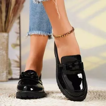 Весенняя и осенняя обувь с глянцевой кисточкой и ретро-туфлями больших размеров для повседневной носки, женская обувь 36 красный