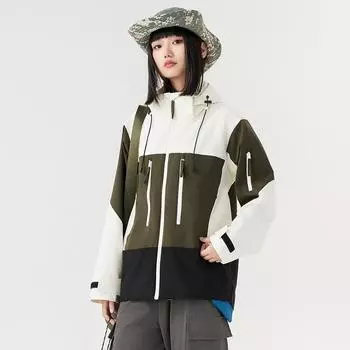 Весенняя и осенняя одежда для пар с капюшоном, куртка для активного отдыха, ветрозащитная, водонепроницаемая, противообрастающая одежда S