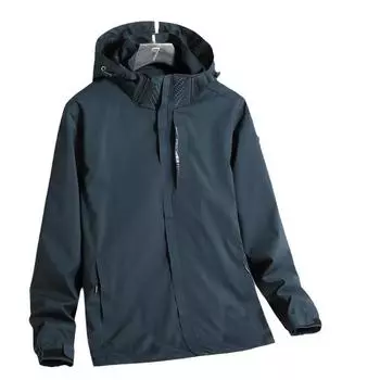 Весенняя и осенняя одежда штурмовиков для пар, одежда для одного человека со съемными головными уборами, ветро- и водонепроницаемая одежда штурмовиков для активного отдыха L темно-зеленого