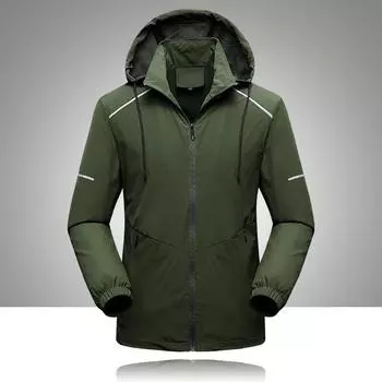 Весенняя и осенняя тонкая куртка куртка новая мужская куртка корейская куртка с капюшоном M