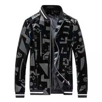 Весенняя куртка кожаная куртка бейсбольная куртка весенняя одежда повседневная весенняя куртка топ для мужчин M