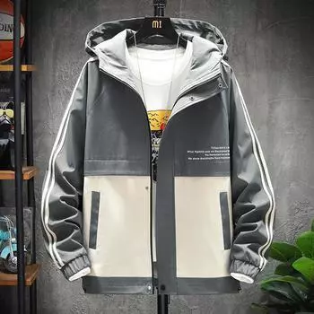 Весенняя куртка с капюшоном Мужская повседневная куртка Мужской красивый топ M