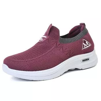 Весенняя легкая женская обувь с мягкой подошвой для людей среднего и пожилого возраста, удобная дорожная обувь для мужчин и женщин, одинаковая повседневная обувь для одинарных людей 36