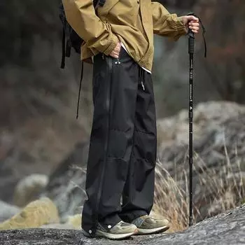 Весенняя мода, новые уличные функциональные ветрозащитные брюки, мужские трендовые спортивные свободные повседневные брюки, комбинезоны S белый