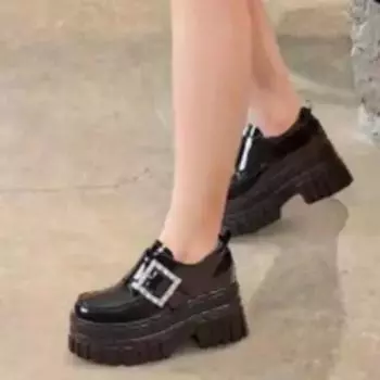 Весенняя мода с круглым носком, дизайнерская женская обувь, женская новая простая однотонная обувь для банкета на открытом воздухе, женская обувь на высоком каблуке 35