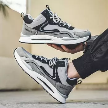 Весенняя мода, ультралегкие мужские туфли большого размера, модные кроссовки для бега, новые мужские повседневные туфли 39