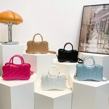 Весенняя модная трендовая сумка, новый стиль, модная ручная маленькая квадратная сумка, простая ромбовидная сумка через плечо, женская сумка