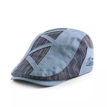 Весенняя мужская фуражка, полосатая кепка, уличная солнцезащитная кепка, передняя кепка чёрный