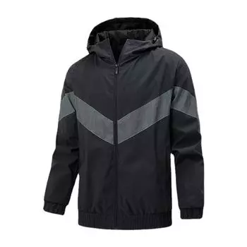Весенняя мужская куртка для отдыха на открытом воздухе, мужская ветровка со съемным капюшоном, цветная куртка M