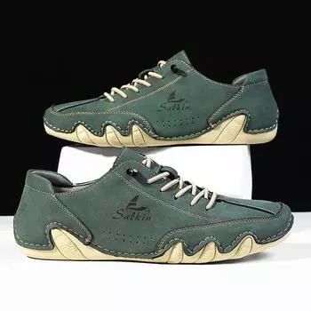 Весенняя мужская модная повседневная обувь с низким верхом 48 белый