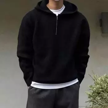 Весенняя мужская модная толстовка с капюшоном на молнии на молнии, повседневный свитер XXL серый