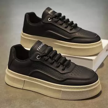 Весенняя мужская обувь 2025 года, новые дышащие маленькие белые туфли, мужская трендовая универсальная спортивная обувь на платформе, повседневная обувь для серфинга, модная обувь 39