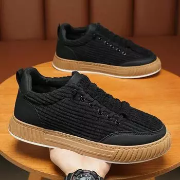 Весенняя мужская обувь, дышащая парусиновая обувь, мужская трендовая обувь без шнуровки, спортивная повседневная обувь для мужчин 39