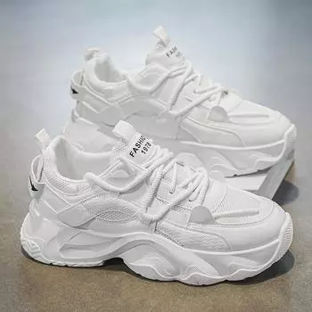 Весенняя мужская обувь новая дышащая сетчатая обувь мужская трендовая универсальная обувь на платформе спортивная повседневная мужская 39