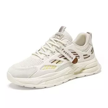 Весенняя мужская обувь, новые дышащие сетчатые кроссовки, универсальные кроссовки на платформе, повседневные кроссовки для папы 39