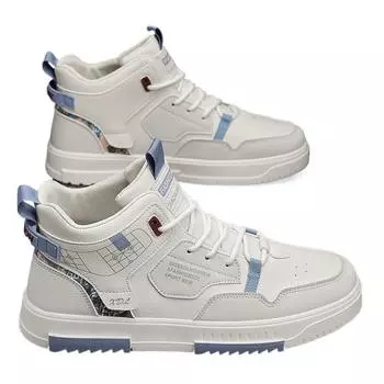 Весенняя мужская обувь, новые дышащие высокие туфли, студенческие трендовые универсальные маленькие белые туфли, спортивная повседневная обувь для сёрфинга на платформе 39 бежевый