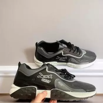 Весенняя мужская обувь, тренд, универсальная мужская спортивная обувь, кожаные туфли Martin, дышащая мягкая подошва, кроссовки для бега, студенческая повседневная обувь 39