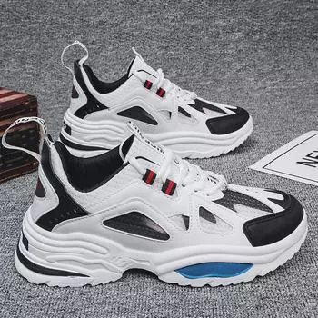 Премиальные белые и синие высокопроизводительные кроссовки - дышащая сетка | Европейский городской фитнес-стиль | Основы активного образа жизни 39 чёрный