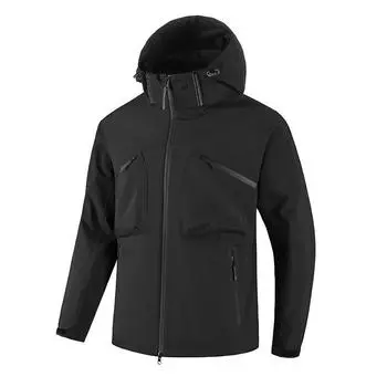 Весенняя новая куртка для активного отдыха мужская ветрозащитная и водонепроницаемая съемная шапка повседневная куртка мужская S