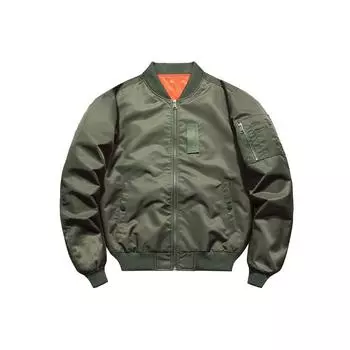 Весенняя новая куртка пилота Air Force MA1, американская бейсбольная куртка с воротником, модная и универсальная повседневная мужская куртка M