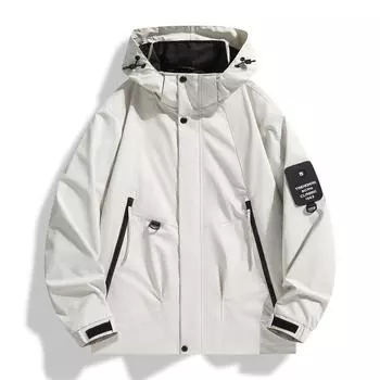 Весенняя новая куртка с капюшоном для пары, повседневная куртка для активного отдыха, мужское пальто M
