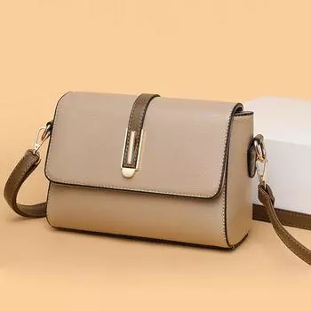 Весенняя новая модная сумка через плечо из мягкой искусственной кожи, универсальная женская сумка на ремне, маленькие сумки